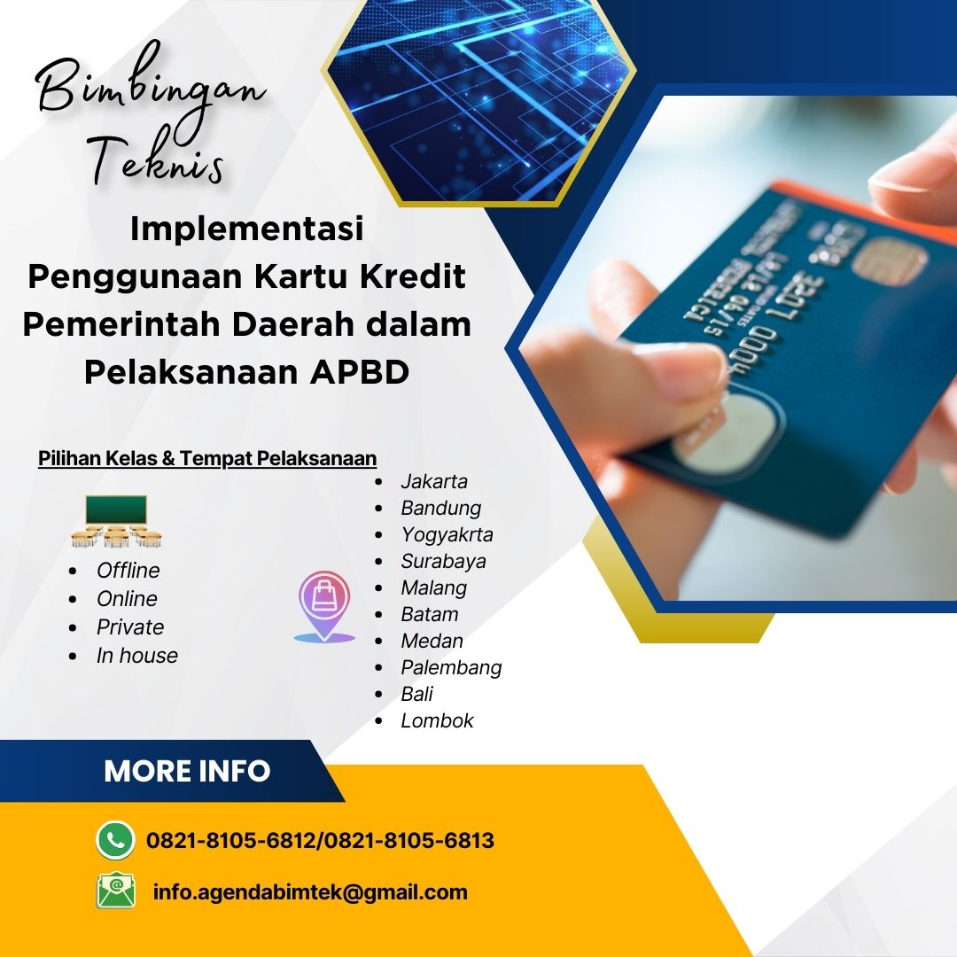 Bimtek Implementasi Penggunaan Kartu Kredit Pemerintah