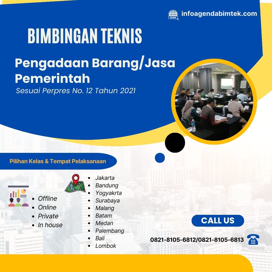 Bimtek PBJ Sesuai Perpres No 12 Tahun 2021