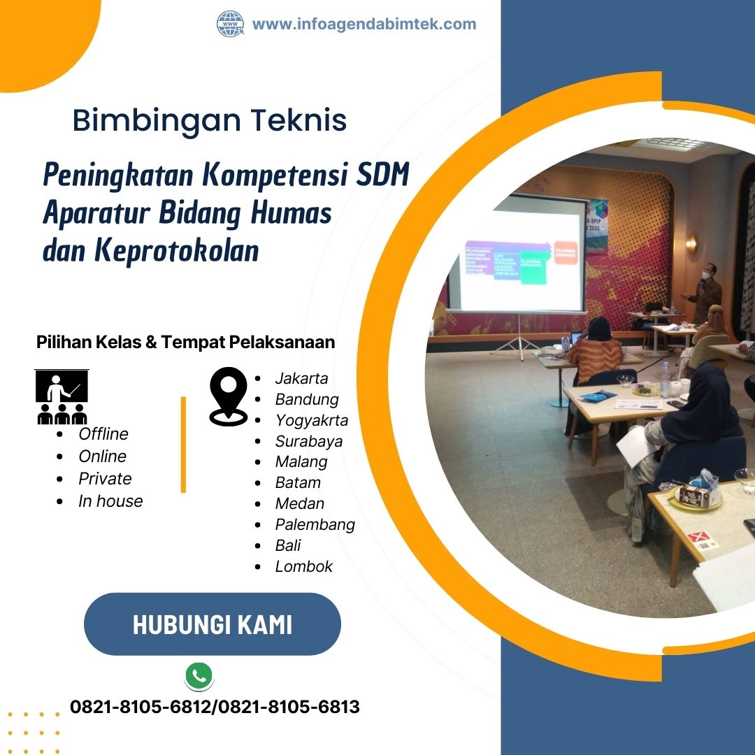 Bimtek Peningkatan Kompetensi SDM Aparatur Bidang Humas dan Keprotokolan