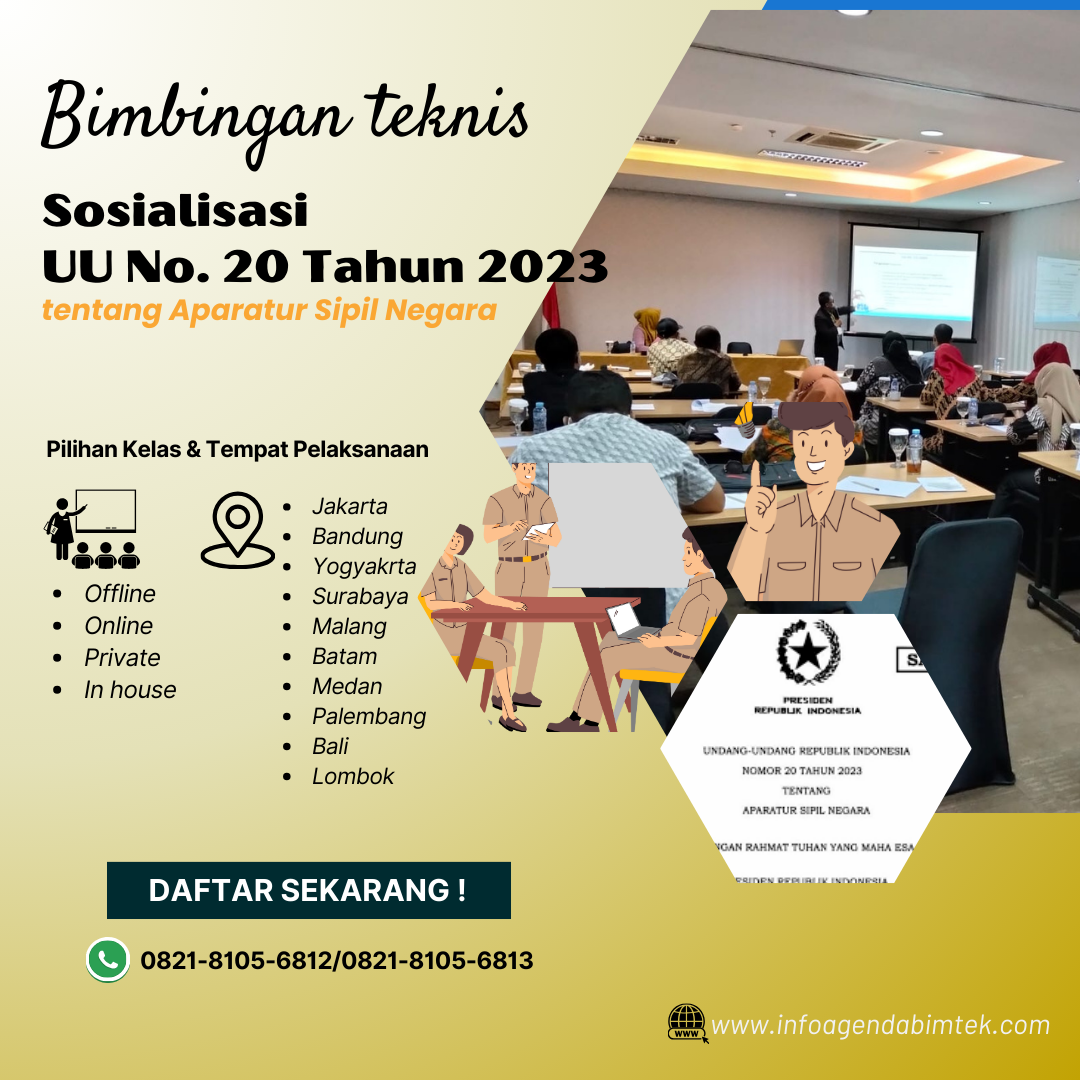 Bimtek Sosialisasi UU Nomor 20 Tahun 2023