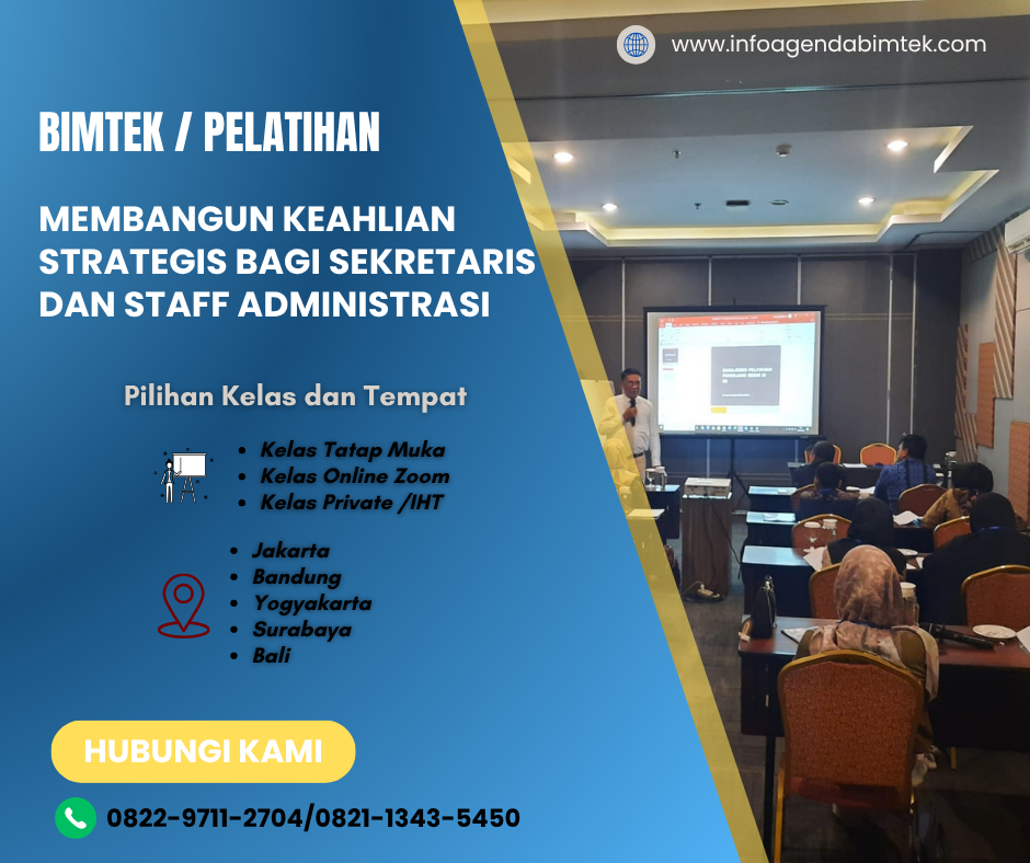 Pelatihan Membangun Keahlian Strategis bagi Sekretaris dan Staff Administrasi