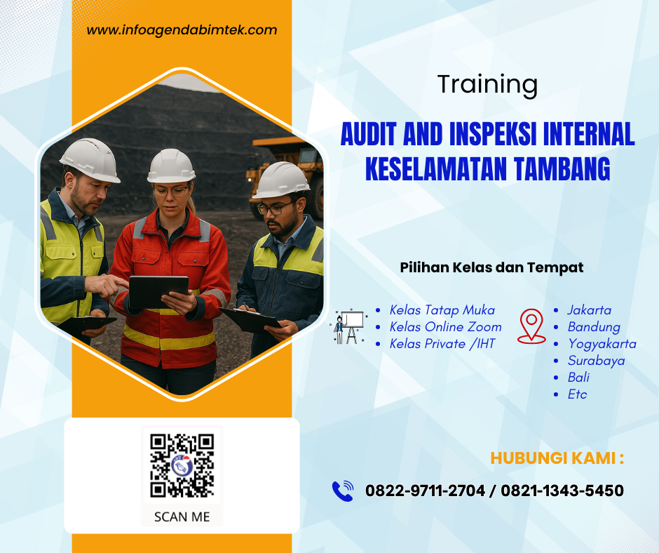 Training Audit and Inspeksi Internal Keselamatan Tambang