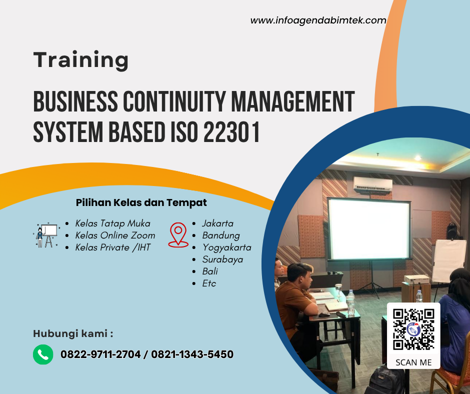 Training Business Continuity Management System Based ISO 22301