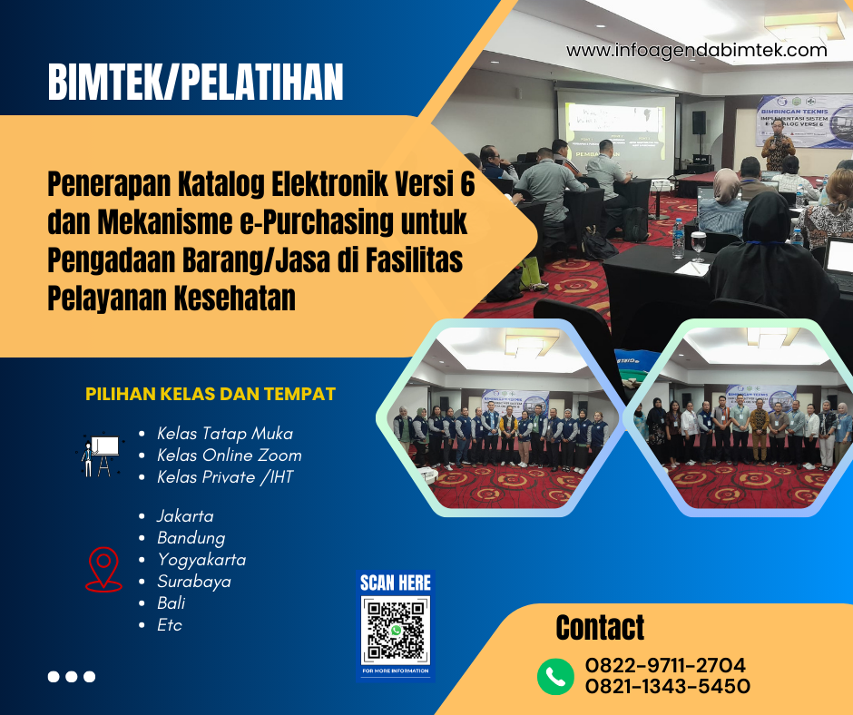 Bimtek Penerapan Katalog Elektronik Versi 6 dan Mekanisme e-Purchasing untuk Pengadaan Barang Jasa di Fasyankes
