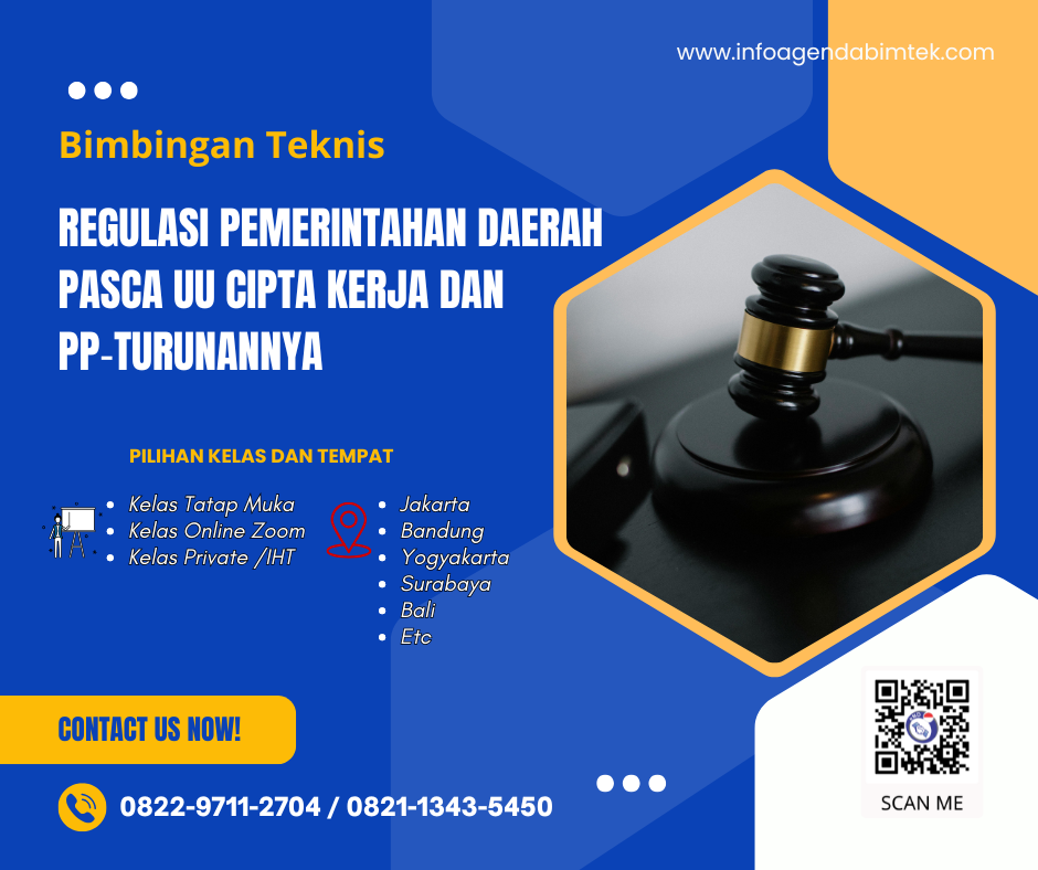 Bimtek Regulasi Pemerintahan Daerah Pasca UU Cipta Kerja