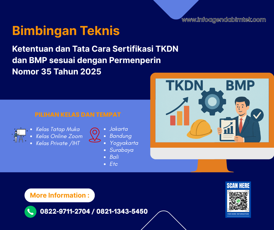 Pelatihan Ketentuan dan Tata Cara Sertifikasi TKDN dan BMP sesuai dengan Permenperin Nomor 35 Tahun 2025