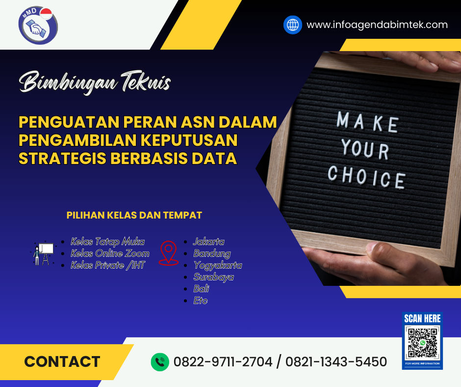 Bimtek Penguatan Peran ASN dalam Pengambilan Keputusan Strategis Berbasis Data
