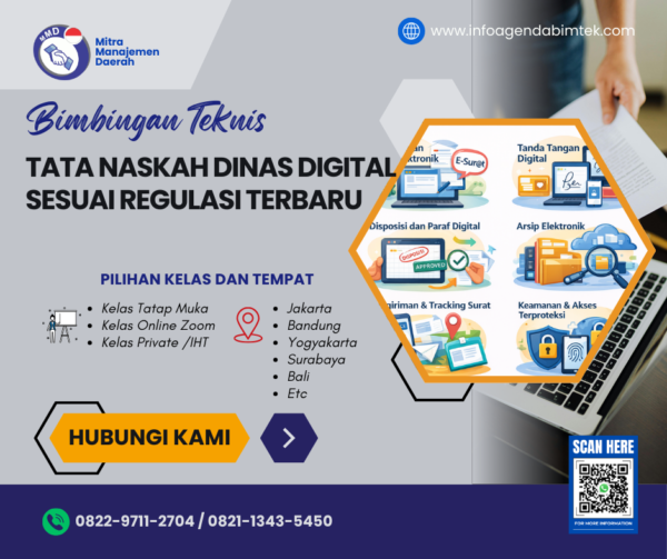 Bimtek Tata Naskah Dinas Digital sesuai Regulasi Terbaru - Jadwal ...