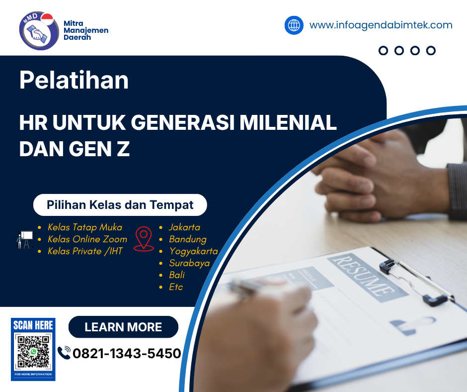 Pelatihan HR untuk Generasi Milenial dan Gen Z