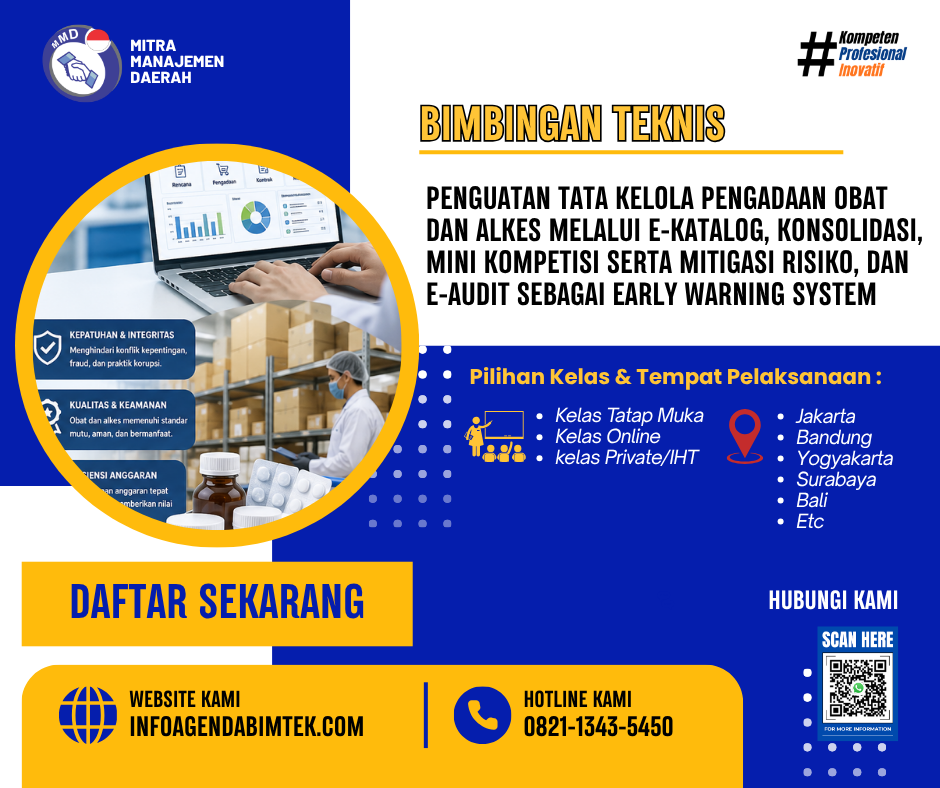 Bimtek Penguatan Tata Kelola Pengadaan Obat dan Alkes Melalui E-Katalog