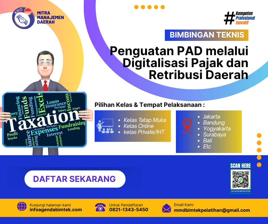 Bimtek Penguatan PAD melalui Digitalisasi Pajak dan Retribusi Daerah