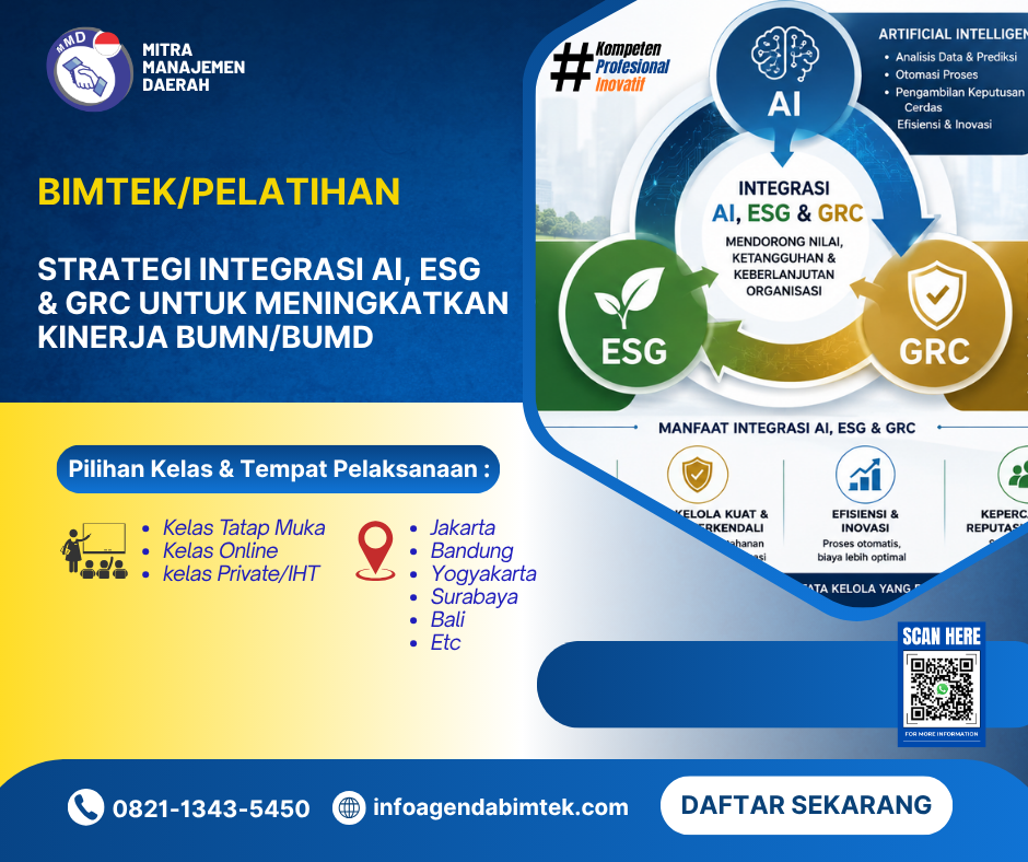 Pelatihan Strategi Integrasi AI ESG dan GRC untuk Meningkatkan Kinerja BUMN-BUMD
