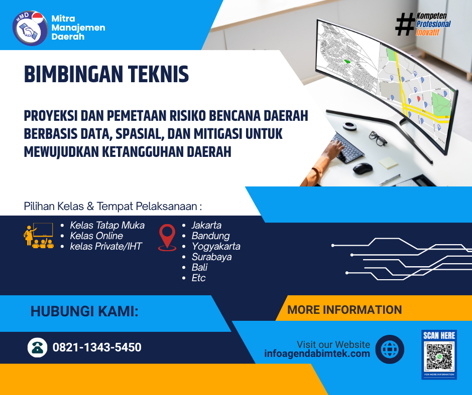 Bimtek Proyeksi dan Pemetaan Risiko Bencana Daerah Berbasis Data-Spasial-dan Mitigasi
