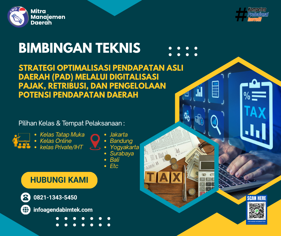 Bimtek Strategi Optimalisasi PAD Melalui Digitalisasi Pajak-Retribusi-dan Pengelolaan Potensi Pendapatan Daerah