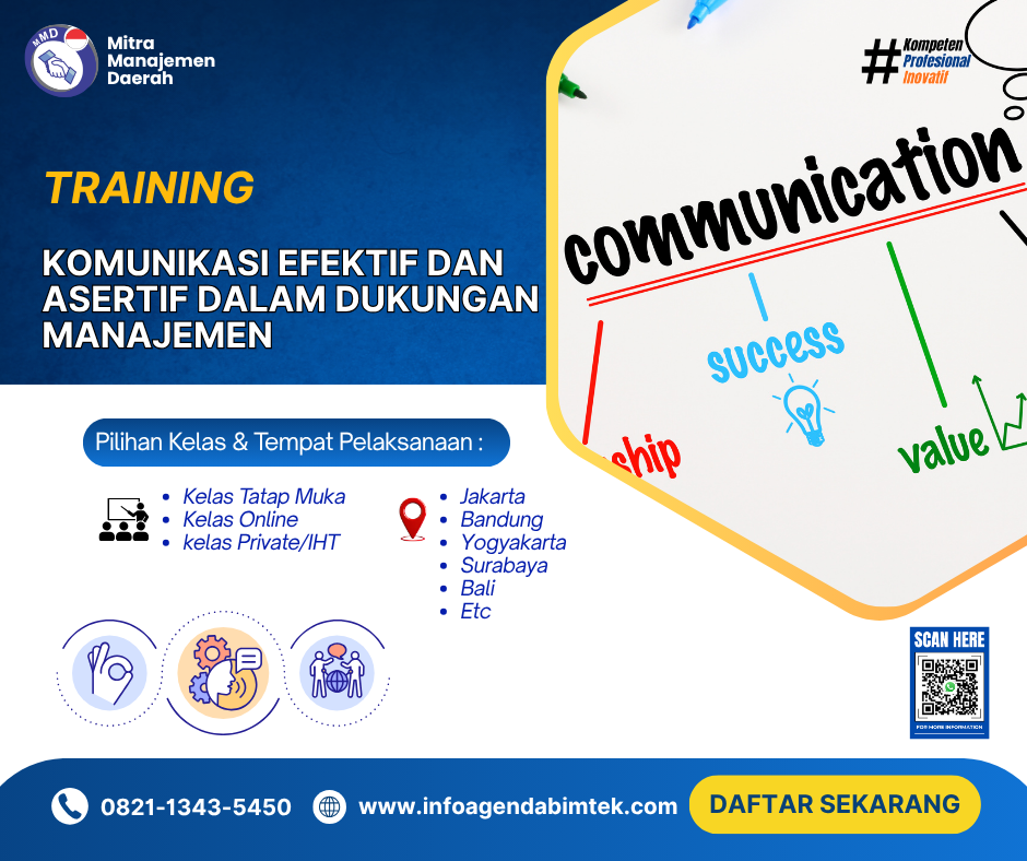 Training Komunikasi Efektif dan Asertif Dalam Dukungan Manajemen